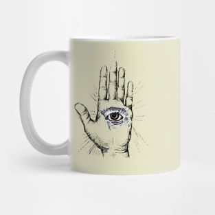 Hand with an Eye - 1 Mug